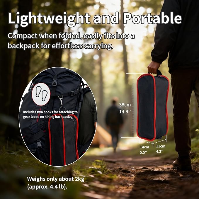 Low Backrest, Black and Red