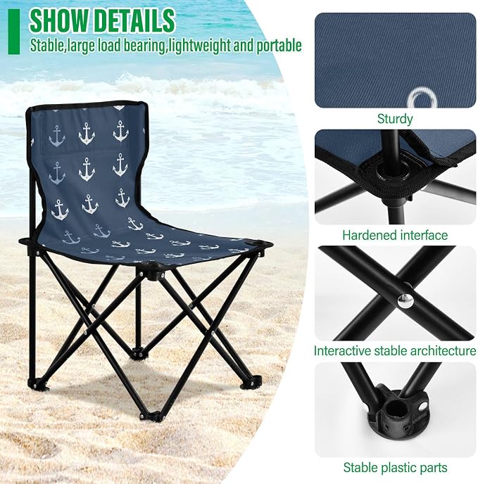 Navy Nautical Anchor Ocean Wave