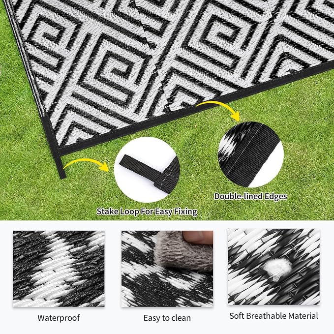 Stripe White Black