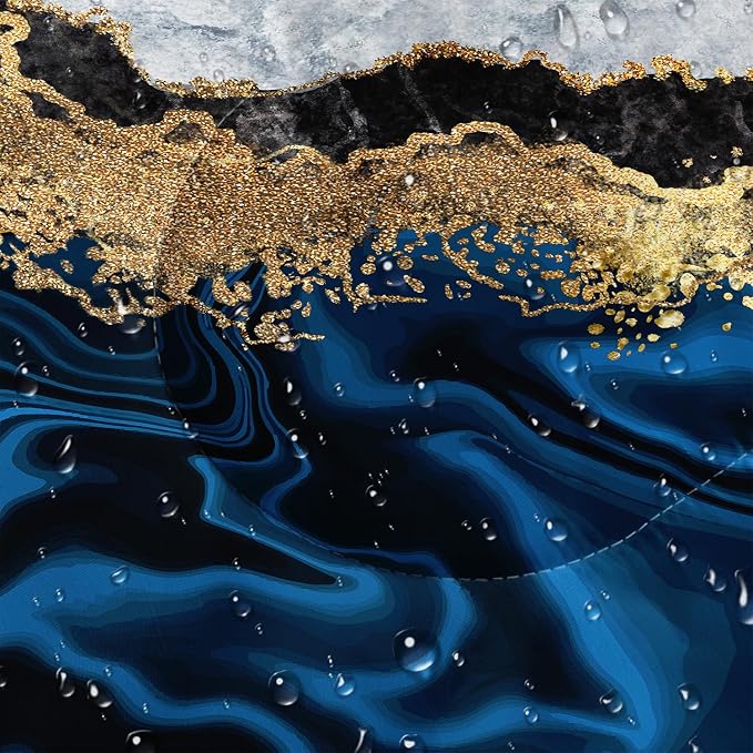 Blue Gold Marble