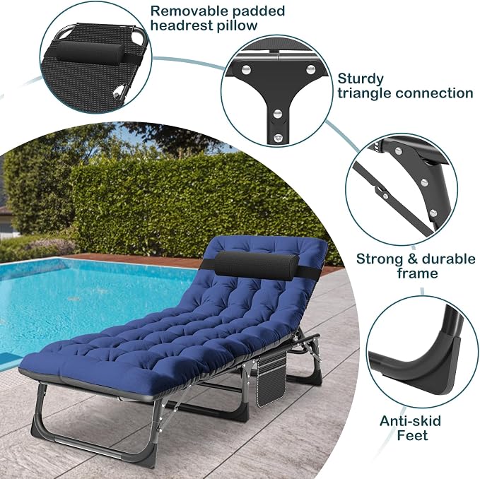 Black Chair/Blue Pad