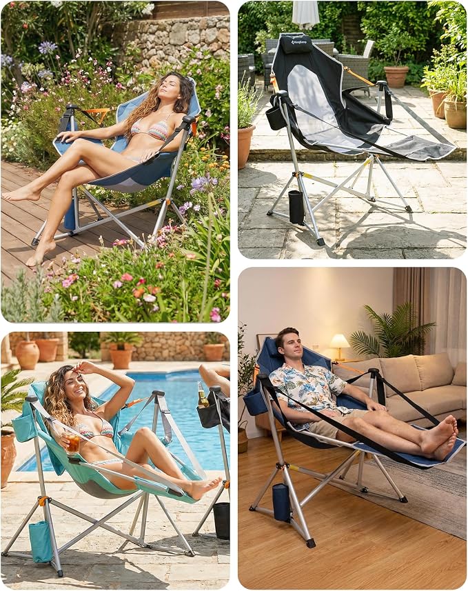 Footrest Deluxe Cyan/Mesh
