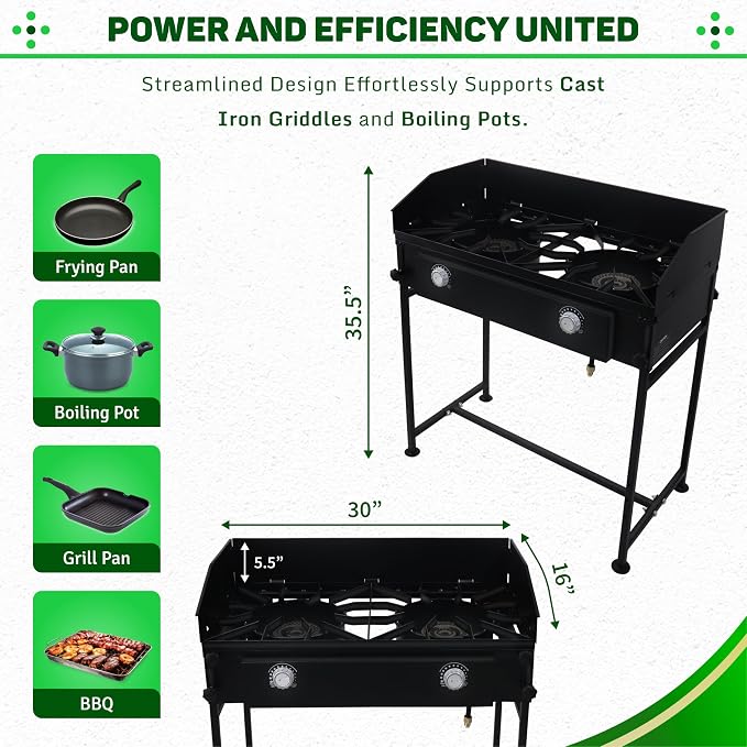 Two Burner Stove + Wind Guard