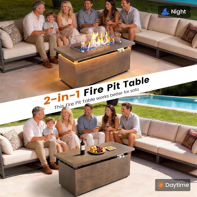 Teak Finish w Golden LED