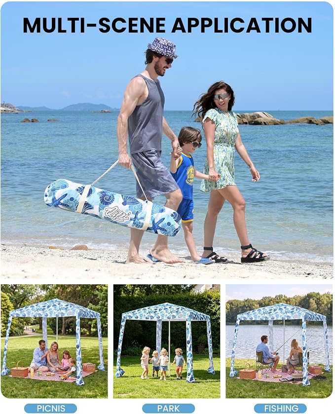 8' x 8' Sea Life Dual-Fold