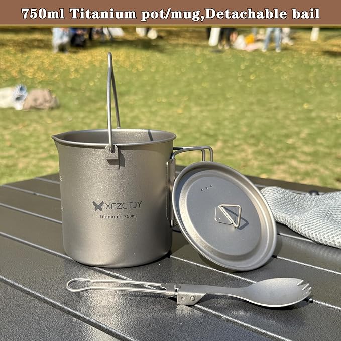 750ML Titanium Pot