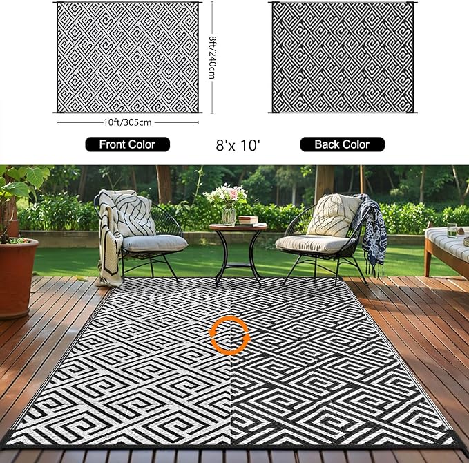 Stripe White Black