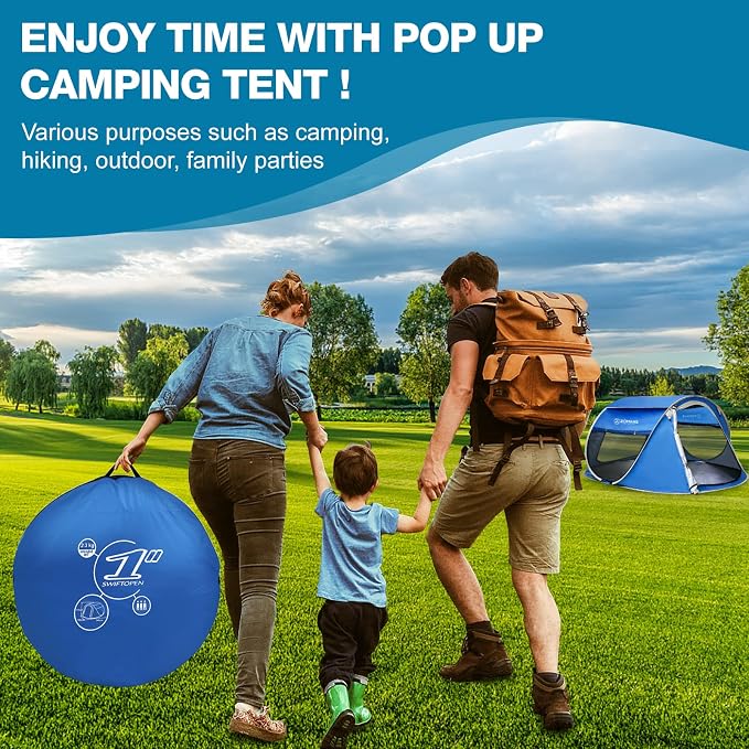 Blue 3-4 Person