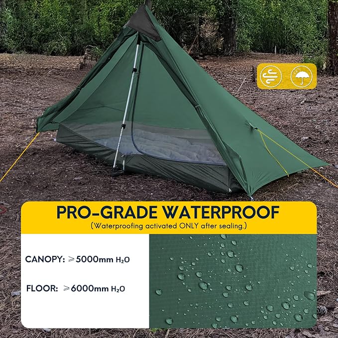 1-person, dark green