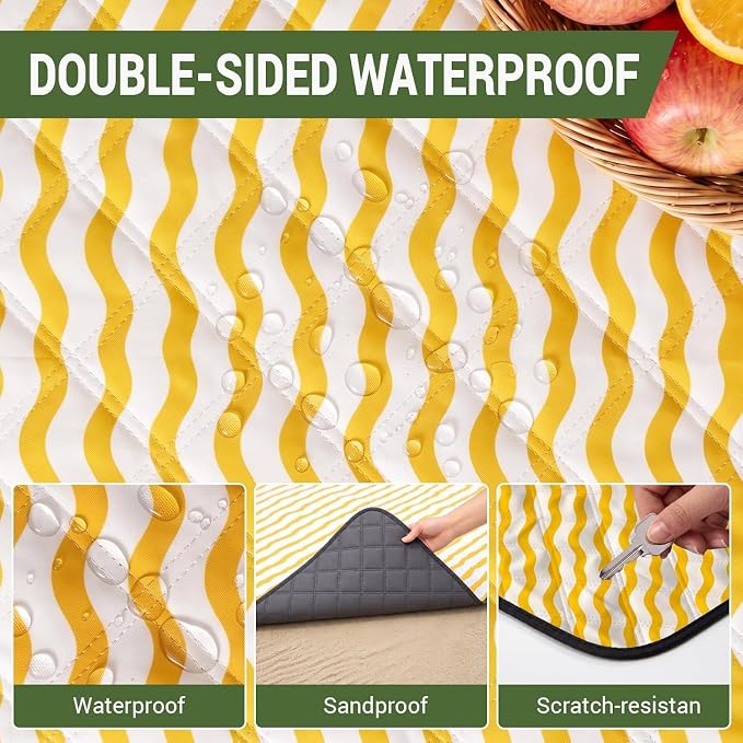 Yellow (Wavy Stripes)