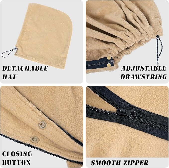 Polar Fleece Blanket - Khaki