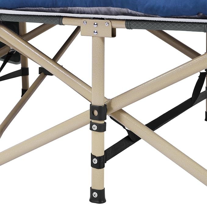 Gray Cot/Blue Pad