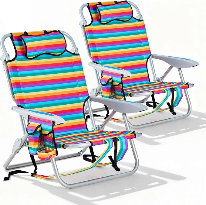 Rainbow Striped|2pcs