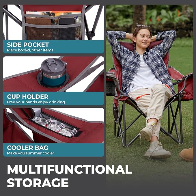 1 Pack Red/Grey With Lumber Support