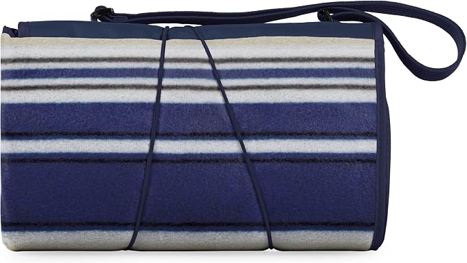 Blue Stripe Pattern With Navy Flap