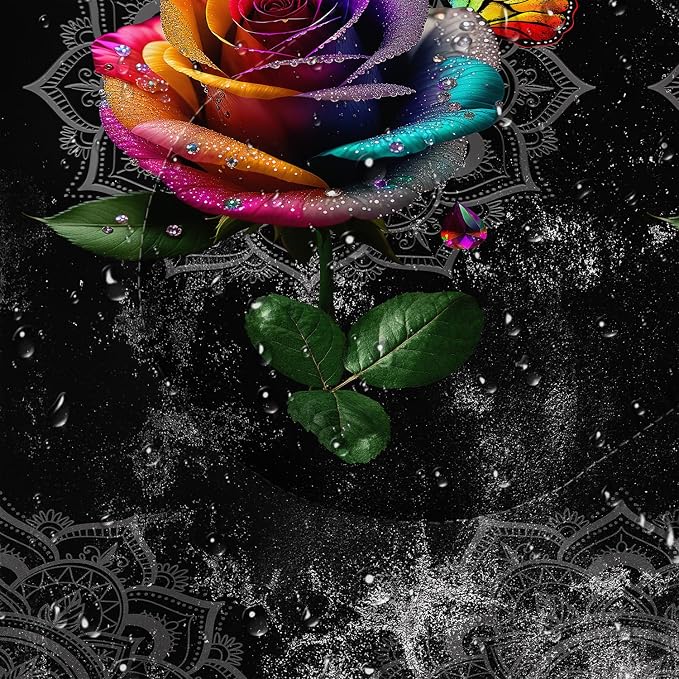 Colorful 3D Rose
