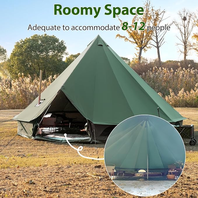 19.7ft*19.7ft*11.5ft (8-12 person)(Green)