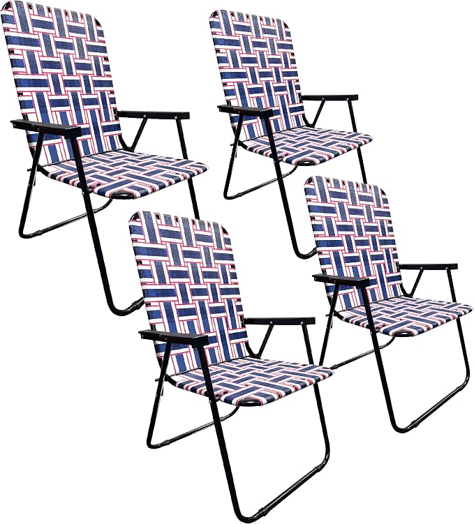 4 Pack Blue/Red Stripes