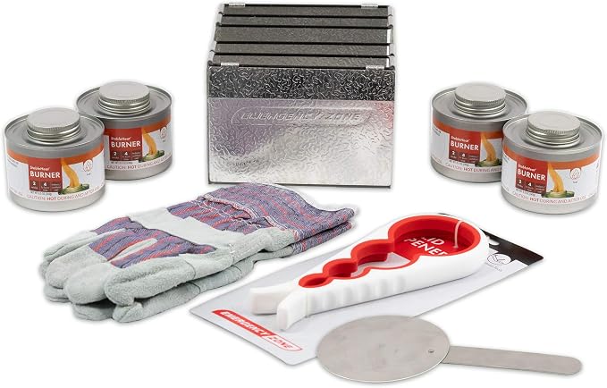 4x Fuel Cans with Stove Set