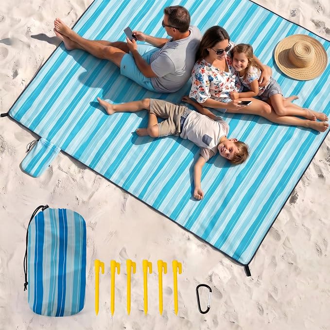 Blue Wave Stripes