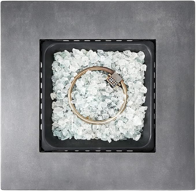 Black, White Fireglass