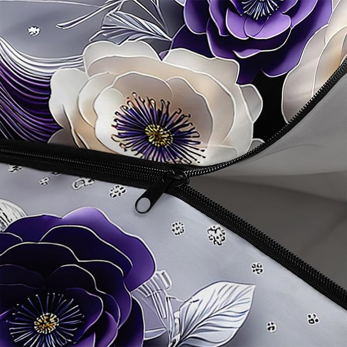 Purple White Flowers 44