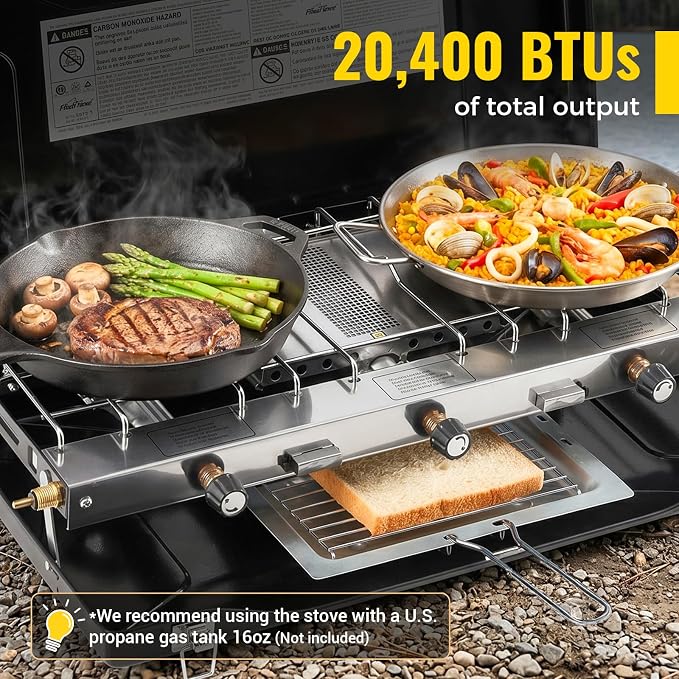 Black-3 burner-20400BTU
