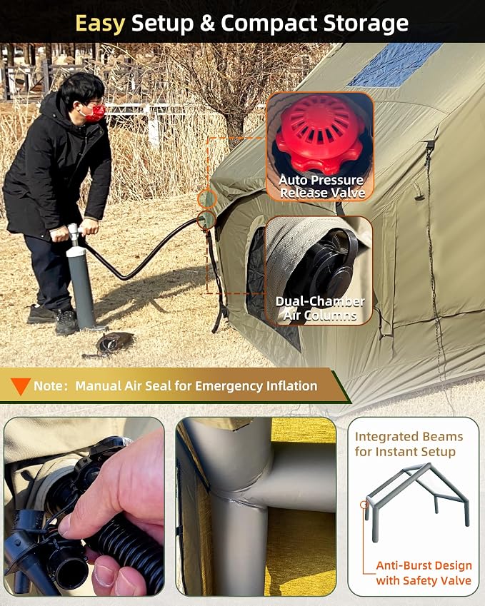 6.3P-Tent Inflatable GreenUS