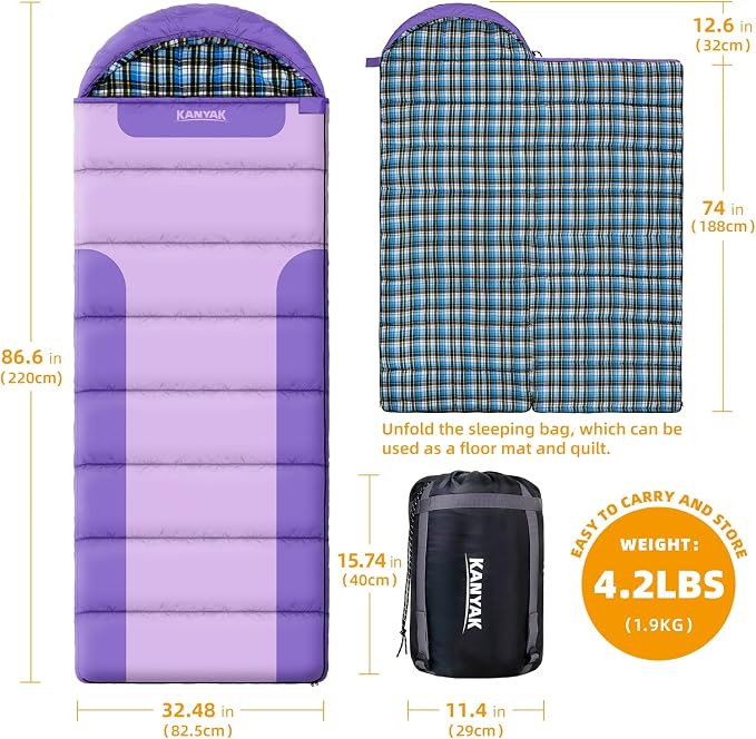 Deep Purple & Light Purple (Left Zip)