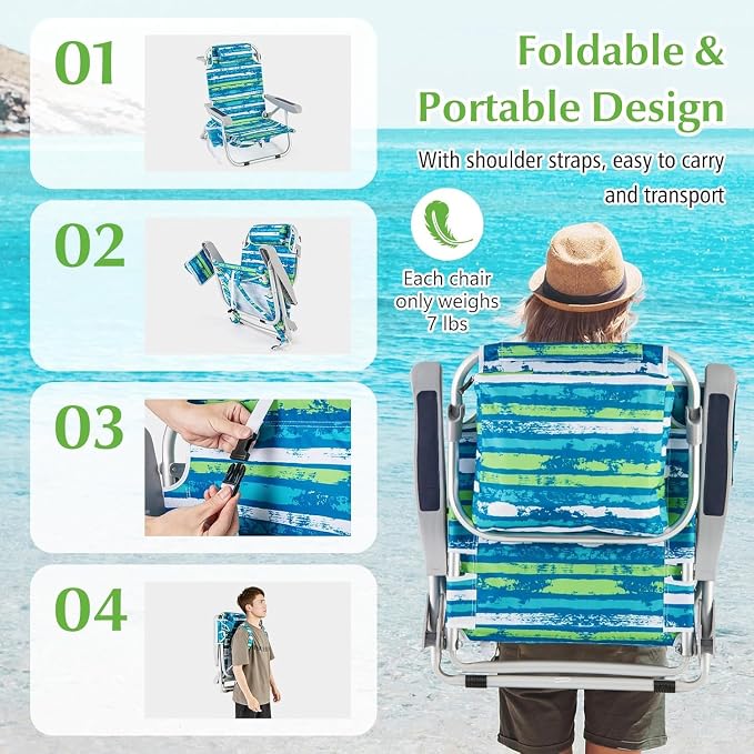 Blue and Green Stripe
