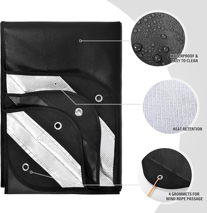 Black 83''x59'',6 Packs