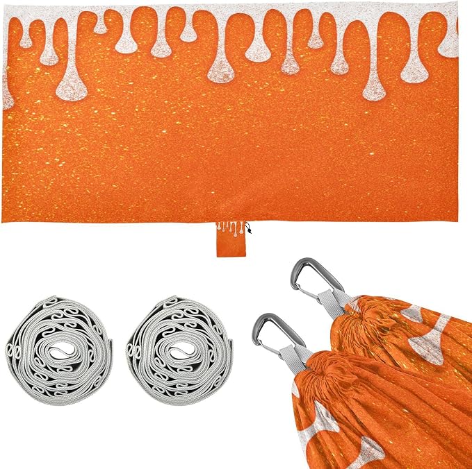 Glitter Dripping Orange