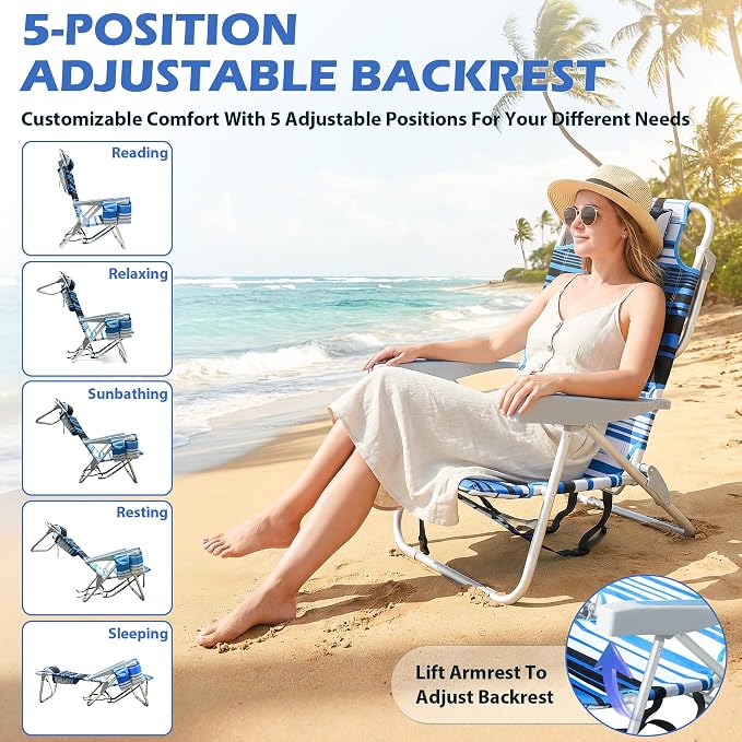 2 Pack Coastal Blue Stripe