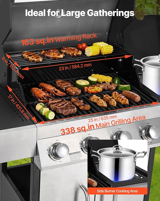 4+1 Burner Stainless Steel