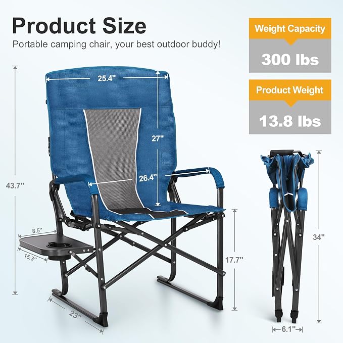 Navy-reclining Director Chair