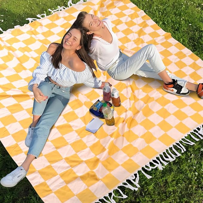 Checked Yellow