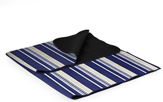 Blue Stripe Pattern With Navy Flap