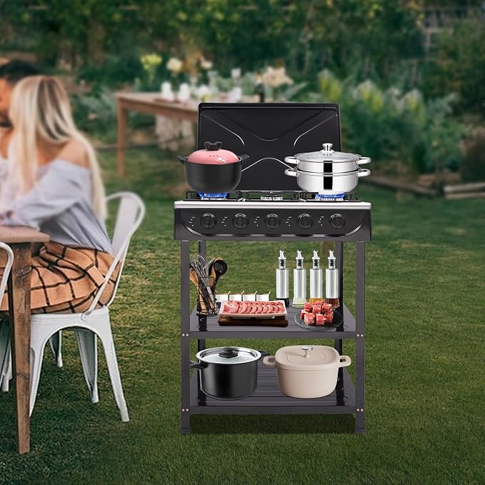 5 Burners Natural Gas Stove