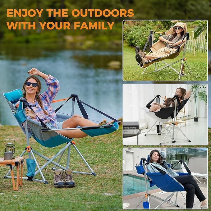Footrest Deluxe Cyan/Grey