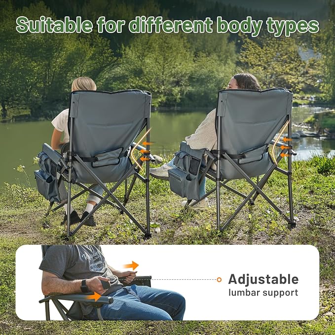 Lumbar Support Grey-2 Set