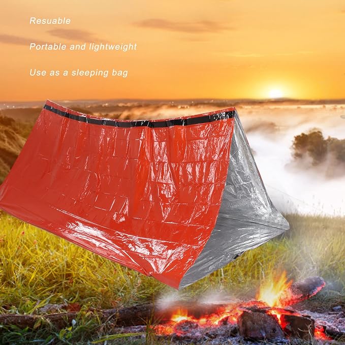 Orange tent + outer bag + bracelet