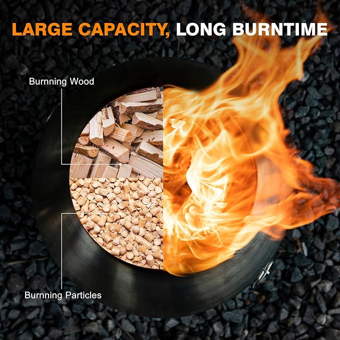 C; Spherical Fire Pit+ Grill (without Gloves)