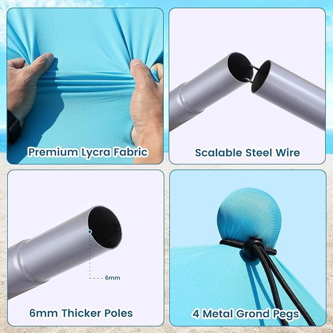 Light Blue (10x10 FT 4 Pole)
