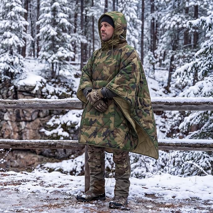 Hooded Us 4 Color Woodland