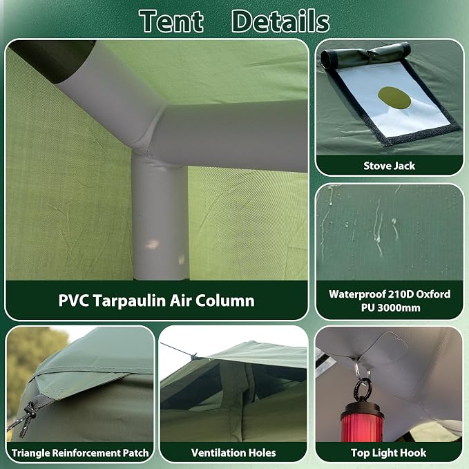 10.5ft*8.04ft*7.05ft (4-5 person)(Green)
