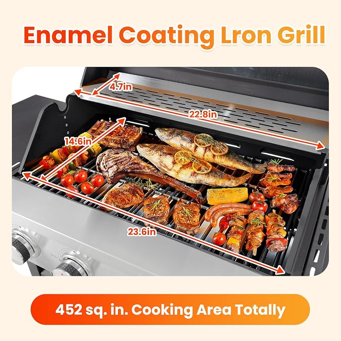 4-Burner, 51000 BTU