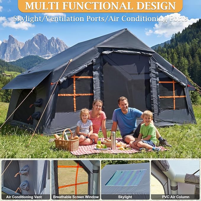 6-8 Person+ Skylight/Gray