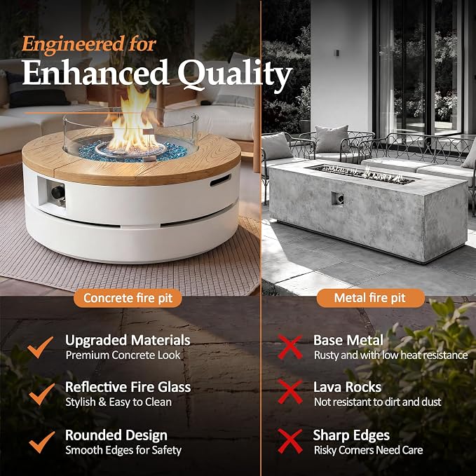 Natural Wood Finish & Pure White