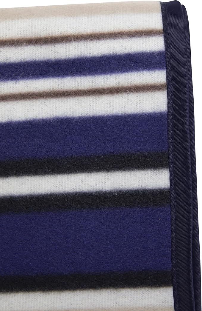 Blue Stripe Pattern With Navy Flap