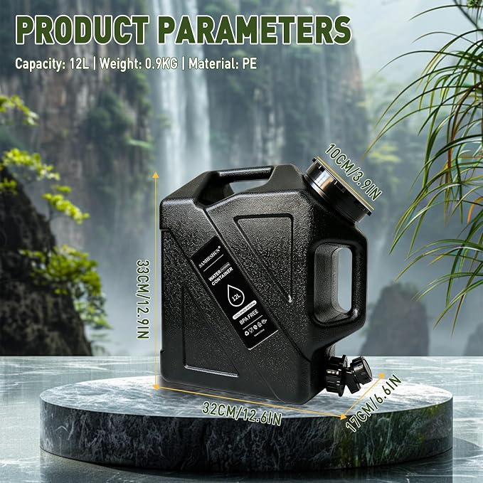 3.2 Gallon - Black
